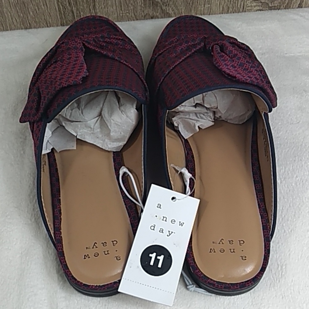 🆕 A New Day slip on bow sandals slipper loafer - Picture 7 of 8